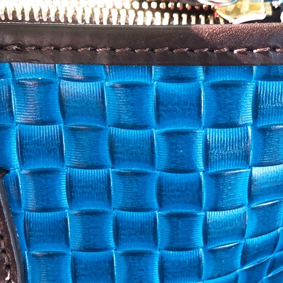 NWOT Dooney & Bourke Blue Leather Tote - Picture 5 of 16